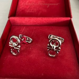 Salvatore ferragamo cuff links authentic.
